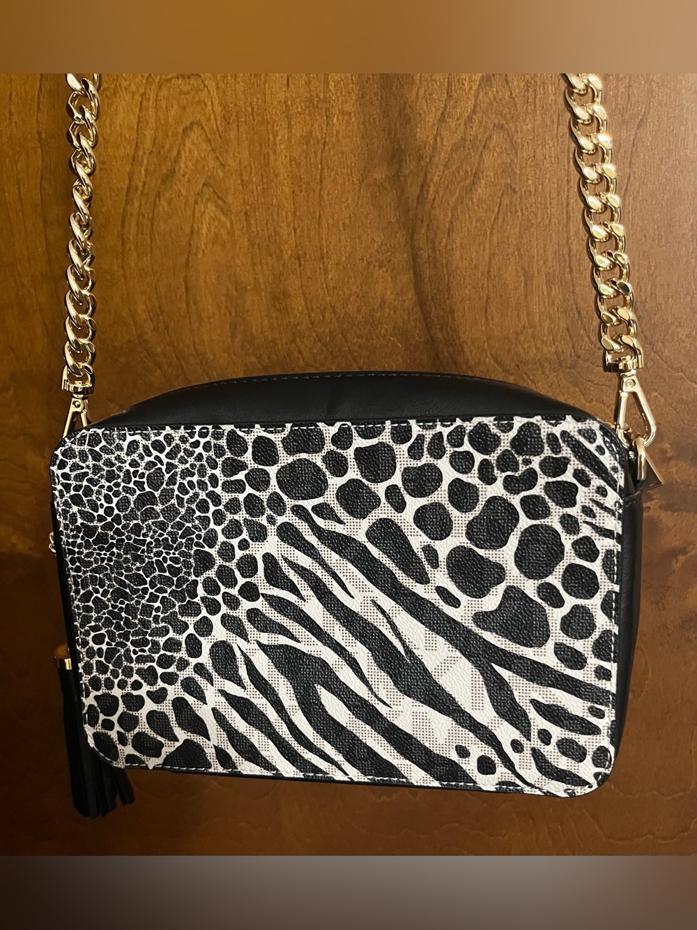 MICHAEL MICHAEL KORS CHEETAH LEATHER BAG NWOT - Picture 4 of 16